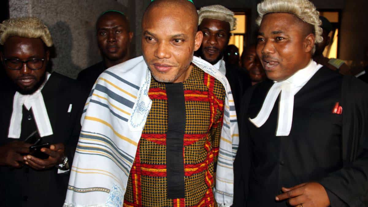 Again, Nnamdi Kanu floors FG in court