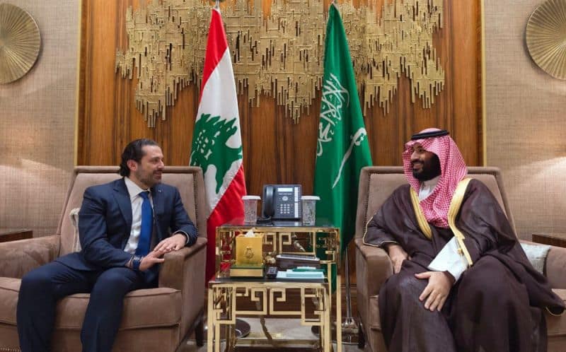 Saad Hariri and Crown Prince
