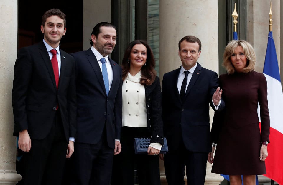 Macron and Hariri