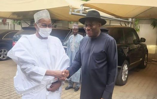 EXPOSED: Jonathan holds secret meeting with Buhari’s cabals, Mamman Daura to get 2023 ticket