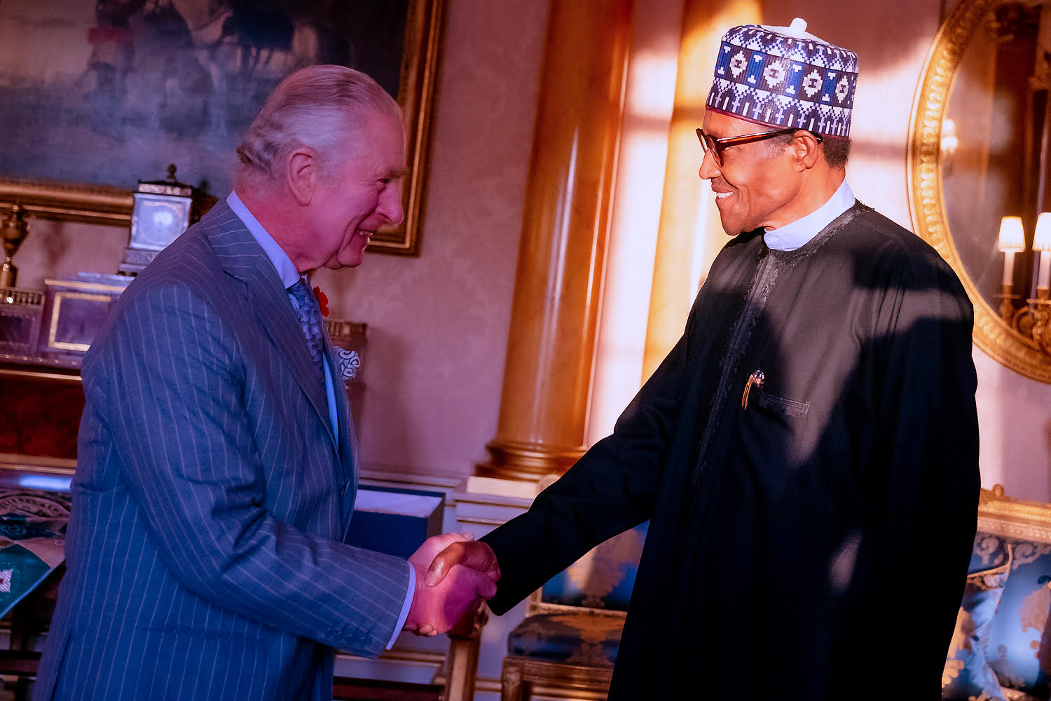 Buhari meets King Charles III at Buckingham Palace in London