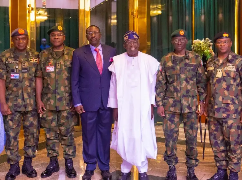 End oil theft, insecurity, Tinubu tells service chiefs